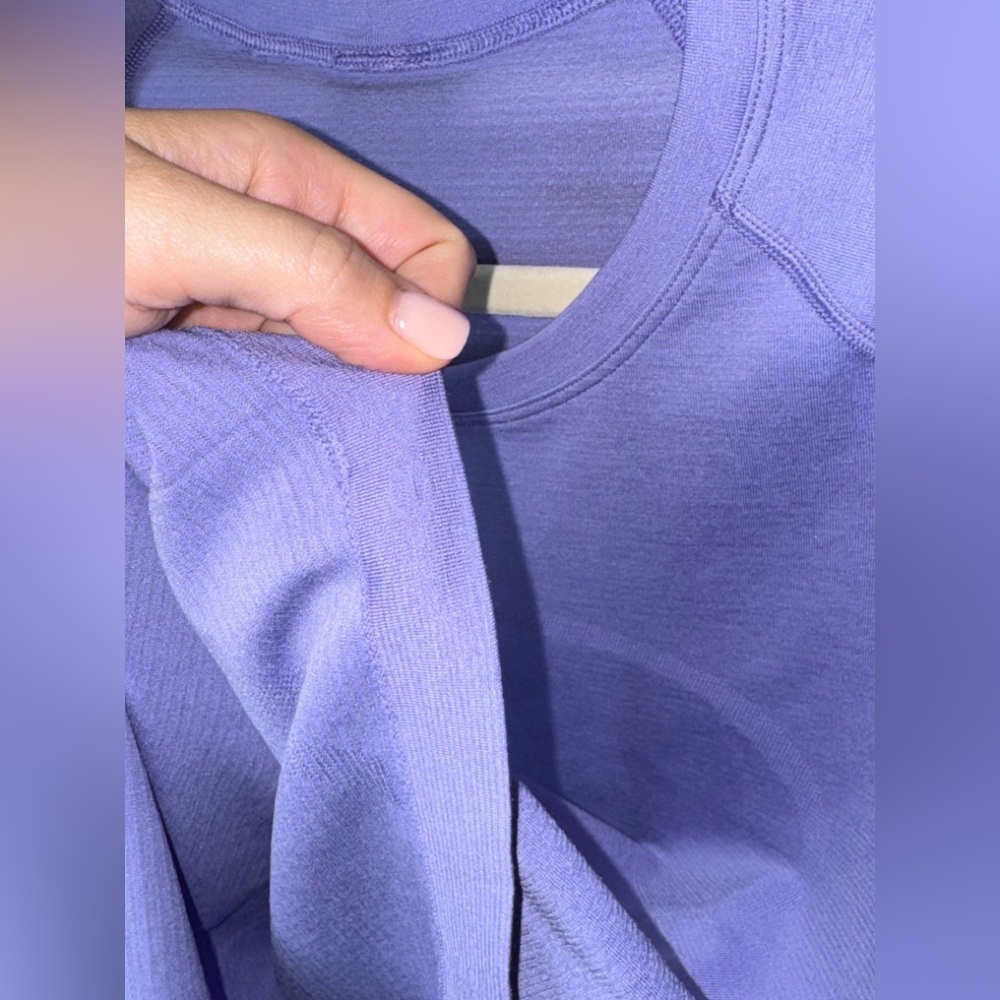 RARE 58. Lululemon Swiftly Tech LS Shirt 2.0 *Race Length in Dark Lavender - Picture 4 of 7